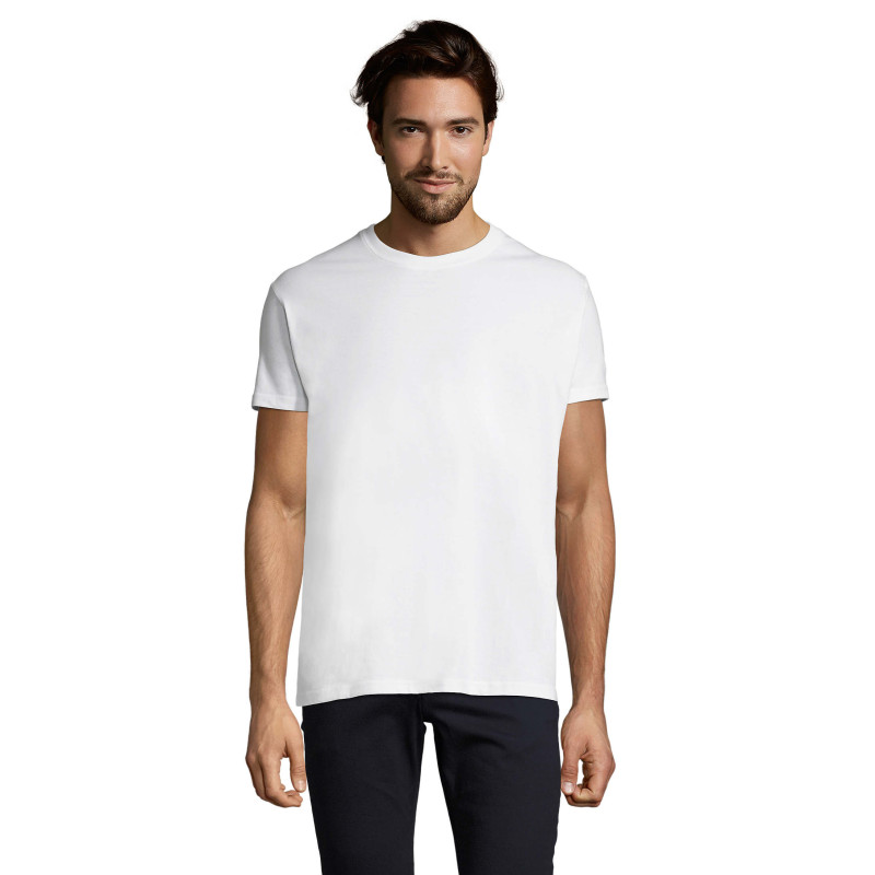 Imperial - Tee-shirt homme col rond - 100% coton semi-peigné Ringspun